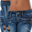 Fashion Mid Waist Jeans Zipper Women's Slim Fit Pleated Tappered Pencil Pants