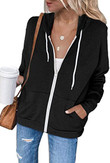 Tie-dye Long-sleeved Hooded Sweater Women's Drawstring Pocket Zipper Cardigan Outerwear Coats