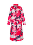 Women's Long Fashion Casual Camouflage Printed Patch Coat