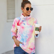Women's Rainbow Plush Coat Gradient Fur Sweater For Women