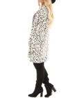 Women's Fashion Mid-length Leopard Print Plush Cardigan Jacket Coats