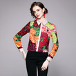Women 's Hong Kong Style Long Sleeve-color Floral Print Shirt Autumn Blouses