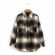 Fashion Women's Wear Loose Plaid Shirt Spring Single-breasted Long Sleeve Blouses