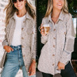 Loose Casual Women's Shirt Stitching Single-breasted Coat Blouses