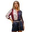 Spring Bohemian Vacation Style Top Shirt Blouses