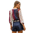Spring Bohemian Vacation Style Top Shirt Blouses