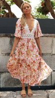 Summer Bohemian Lace Printed Dress