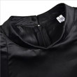 Women 's Black, Short Sleeve Mid-waist Retro Dress