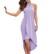 Summer Women's Holiday Beach Dress Tube Top Strap Irregular Hem