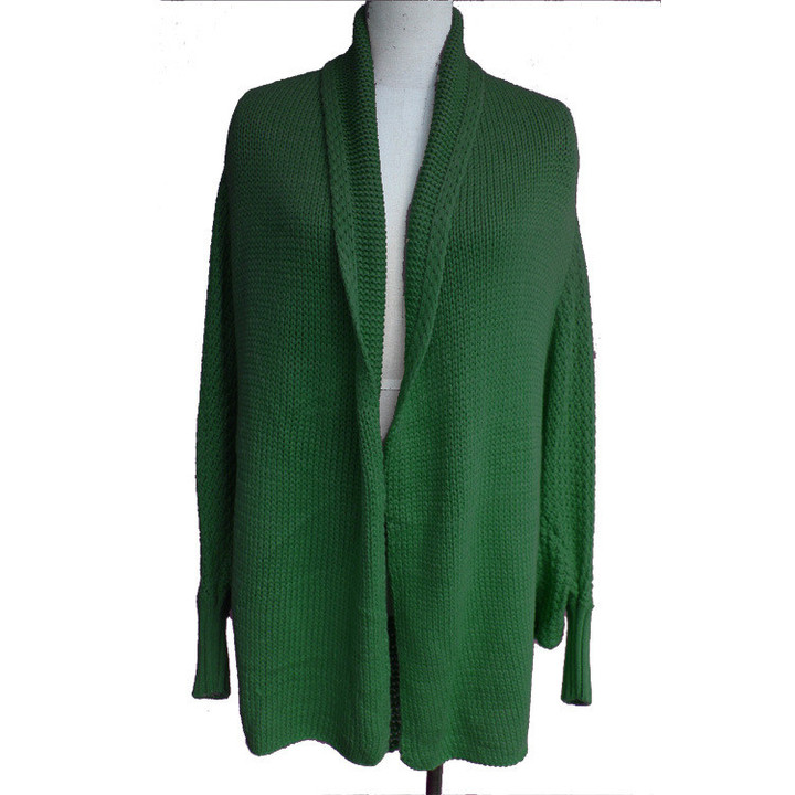 Women's Sweater Shawl Mid-length Cardigan Coat For Women