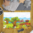 Cartoon Farm Happy Scene For Children Farm Rug Carpet For Nursery Baby Kids Little Girl Boy Room