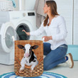 3D Milk Cow Vintage Pattern Laundry Basket