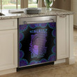 10 To Zen Purple Boho Pattern Dishwasher Cover Sticker Magnetic Dishwasher Door Cover Kitchen Decor