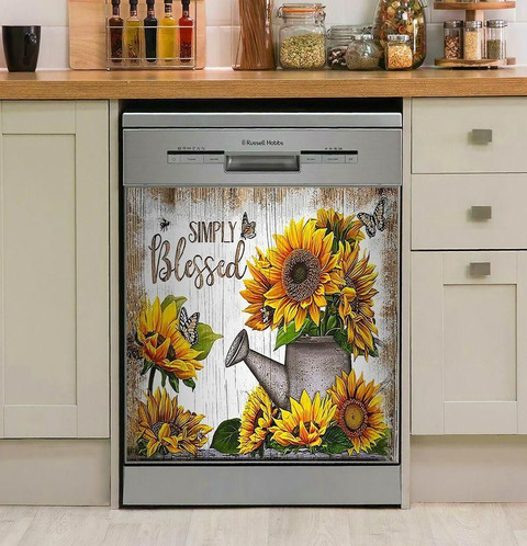  Farmhouse Kitchen Decor Floral Bee Dishwasher Magnet Cover for  Front Panel Dishwasher Magnet Stickers Appliances Magnetic Decals Refrigerator  Covers Magnetic Skin 23 W x 17 H : Home & Kitchen