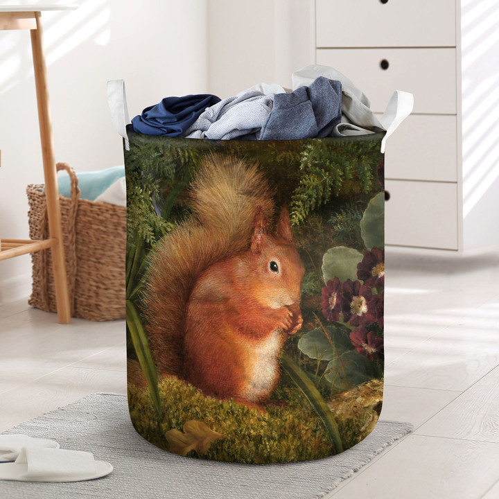 A Beautiful Squirrel Laundry Basket