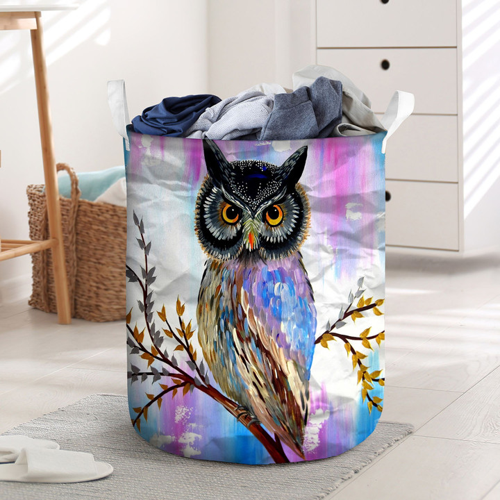 A Beautiful Owl Laundry Basket