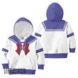 Sailor Moon Sailor Saturn Anime Kids Hoodie and Sweater Cosplay Costumes