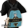 Black Clover Anime Backpack Custom Grey Character