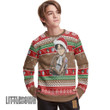Attack On Titan Knitted Sweatshirt Levi Ackerman Custom Ugly Sweater Anime Christmas Gift