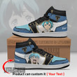 Grey Persionalized Shoes Black Clover Anime Boot Sneakers