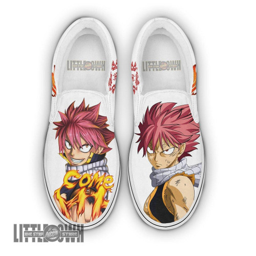 Fairy Tail Natsu Shoes Custom Anime Classic Slip-On Sneakers