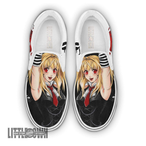 Misa Amane Classic Slip-On Custom Death Note Anime Shoes