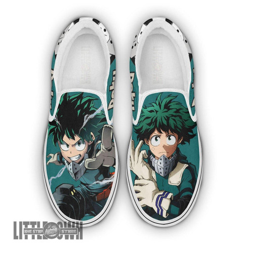 Deku My Hero Academia Shoes Custom Anime Classic Slip-On Sneakers