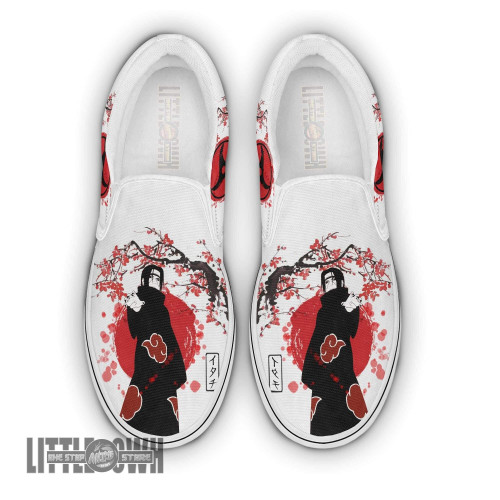 Itachi Uchiha Naruto Anime Slip On Shoes For Men and Women
