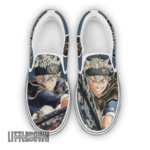 Black Clover Asta Shoes Custom Anime Classic Slip-On Sneakers