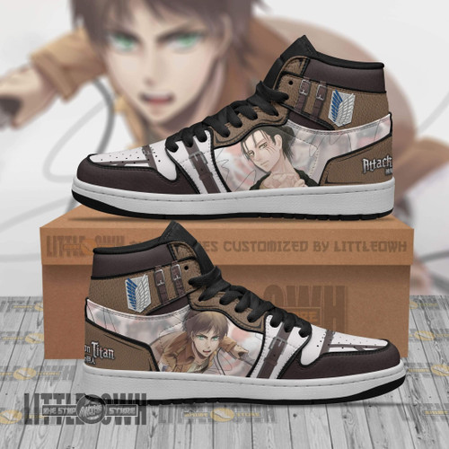 Attack on Titan Shoes Eren Yeager Boot Sneakers Custom Anime Sneakers
