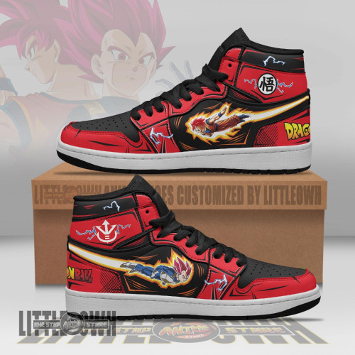 Goku and Vegeta Shoes Dragon Ball Super Saiyan God Custom Anime Sneakers