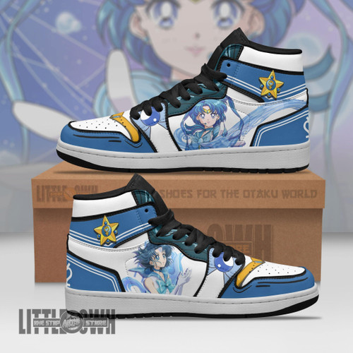 Sailor Mercury Boot Sneakers Unique Custom Anime Sailor Moon Shoes