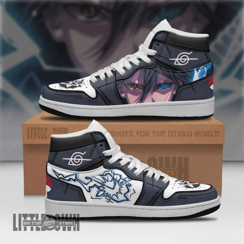 Uchiha Sasuke Boot Sneakers Custom Naruto Anime Shoes