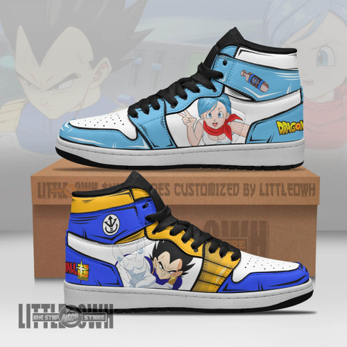 Vegeta x Bulma Boot Sneakers Custom Dragon Ball Anime Shoes