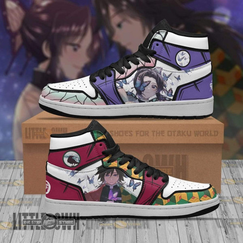 Giyu x Shinobu Boot Sneakers Custom Demon Slayer Anime Shoes