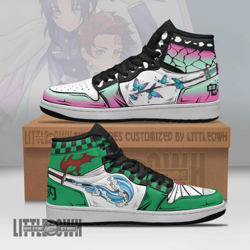 Tanjiro x Shinobu Demon Slayer Shoes Custom Anime Boot Sneakers