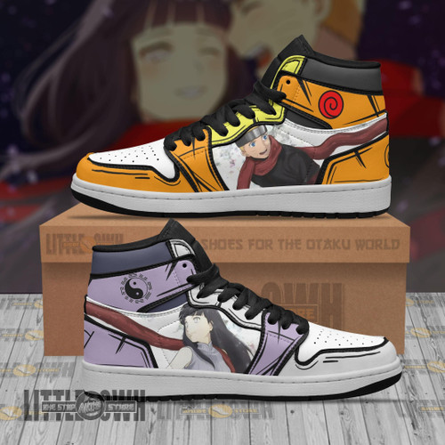 Naruto x Hinata Boot Sneakers Custom Naruto Anime Shoes