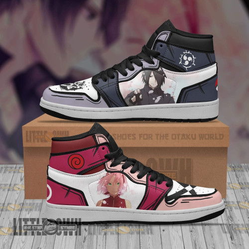 Sasuke x Sakura Boot Sneakers Custom Naruto Anime Shoes