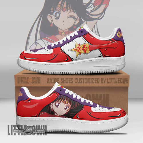 Sailor Mars Anime Sneakers Custom Sailor Moon Anime Shoes