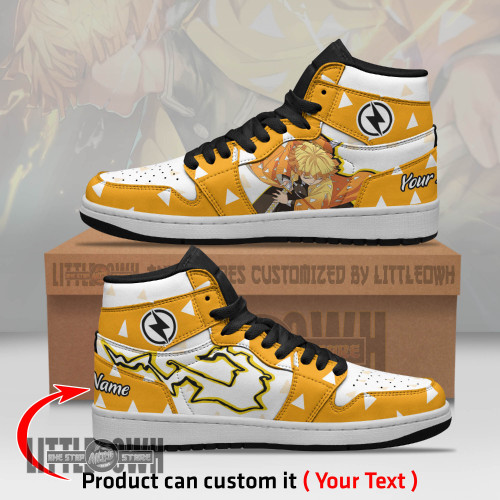 Demon Slayer Personalized Shoes Zenitsu Agatsuma Anime Boot Sneakers