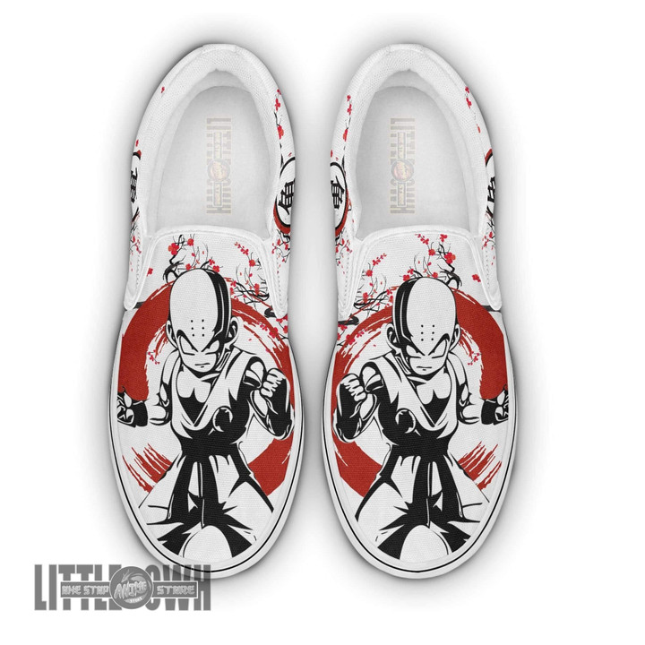 Krillin Dragon Ball Z Shoes Anime Sneakers Custom Saiyan Under The Sun Classic Slip-On - LittleOwh - 1