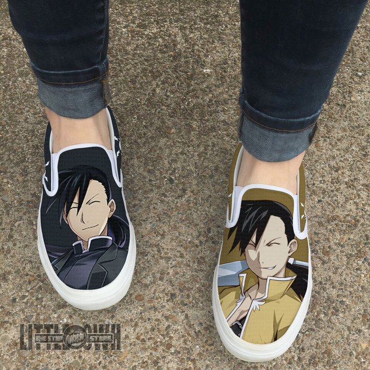 Fullmetal Alchemist Ling x Greed Shoes Custom Anime Classic Slip-On Sneakers - LittleOwh - 4