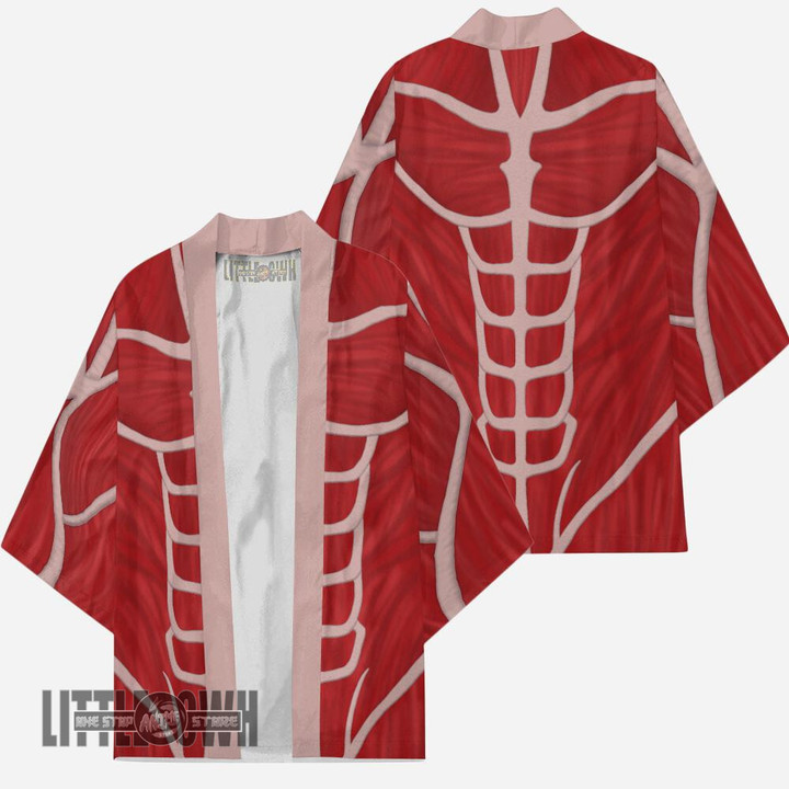 Attack on Titan Colossal Titan Kimono Cardigans Custom Anime Cloak Cosplay Costume - LittleOwh - 3