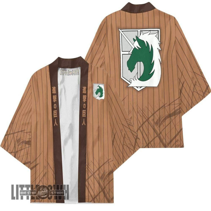 Military Police Regiment Coat Attack On Titan Cloak Anime Robe Kimono Cadirgans Unisex Outfit - LittleOwh - 1