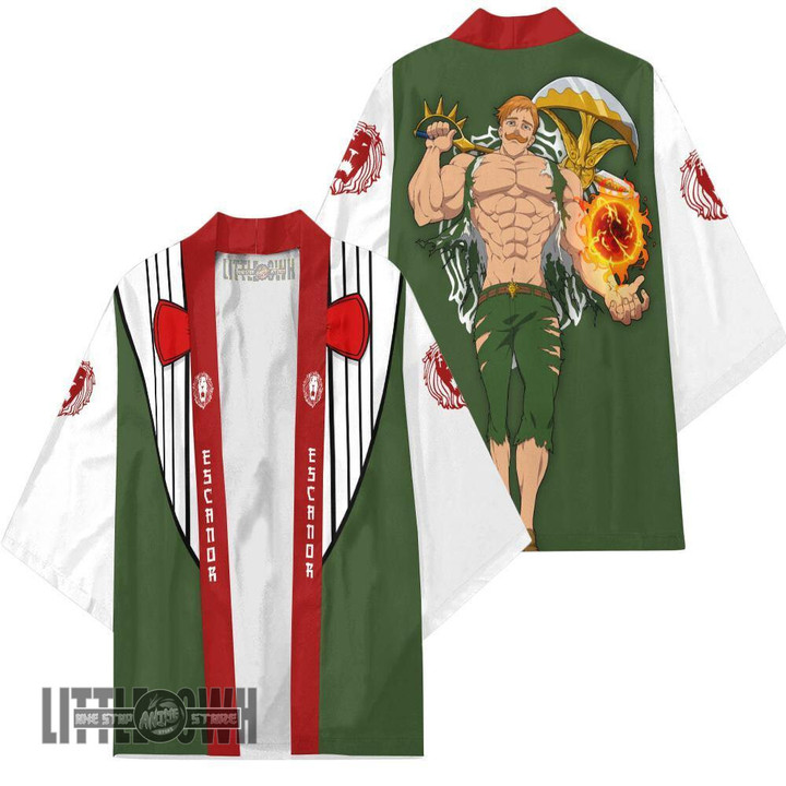 Escanor Kimono Cardigans Custom The Seven Deadly Sins Anime Cloak Cosplay Costume - LittleOwh - 1