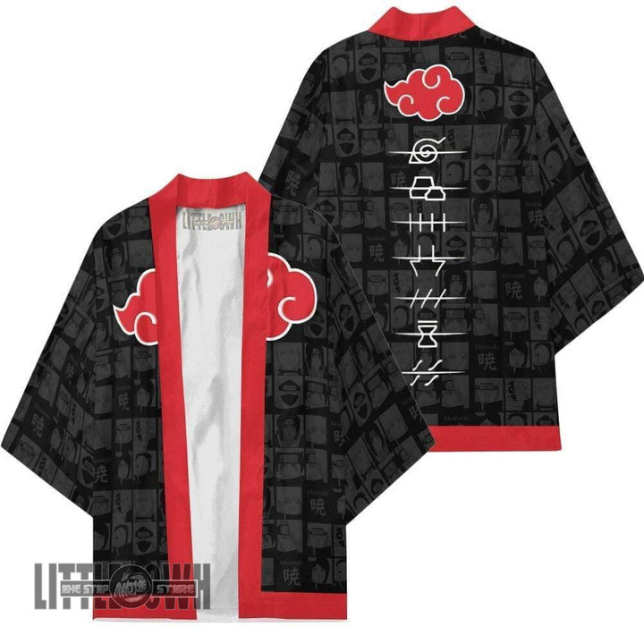 Akatsuki Village Symbol Nrt Cloak Anime Coat Kimono Cardigan Cosplay Costume - LittleOwh - 1