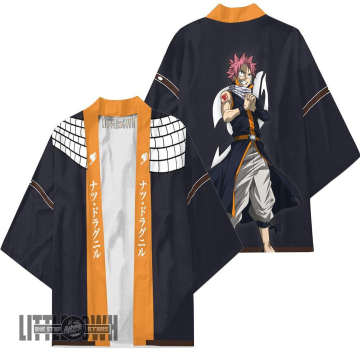 Natsu Kimono Cardigans Custom Fairy Tail Anime Cloak Cosplay Costume - LittleOwh - 1