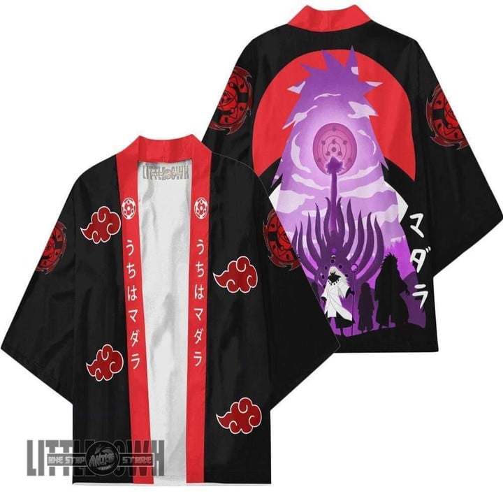 Madara Uchiha Nrt Cloak Anime Robe Kimono Cardigans Unisex Outfits - LittleOwh - 1