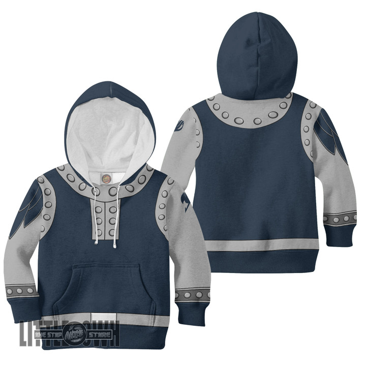 Fairy Tail Gajeel Redfox Anime Kids Hoodie and Sweater Cosplay Costumes