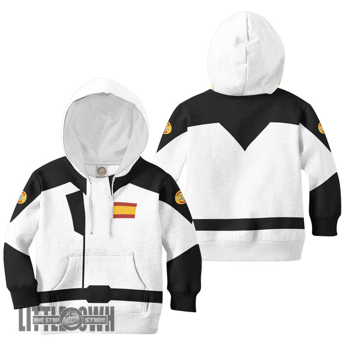Gundam Zaft Uniform White Plain Anime Kids Hoodie and Sweater Cosplay Costumes
